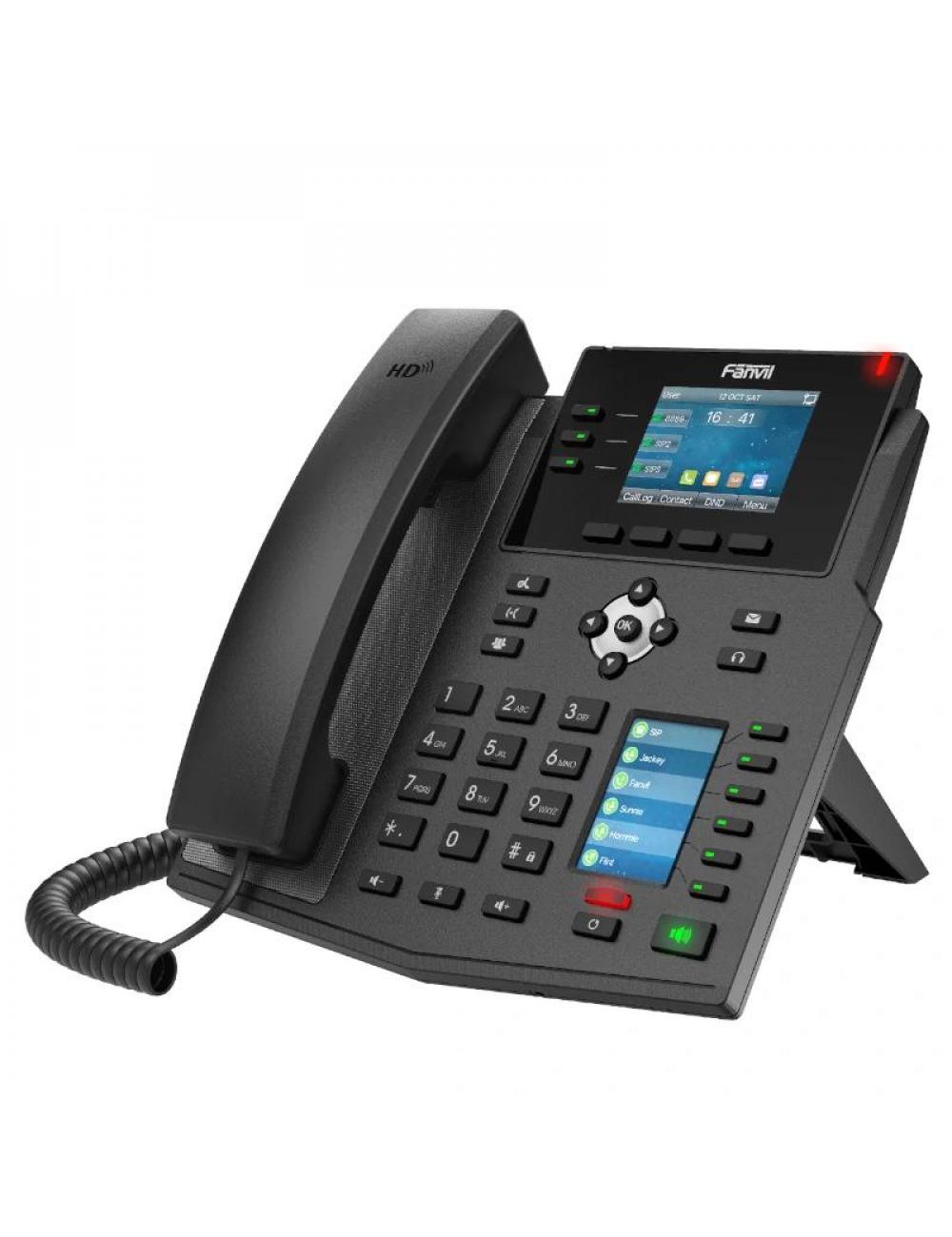 Fanvil x4u, 12 l匤eas sip, 1 pantalla lateral