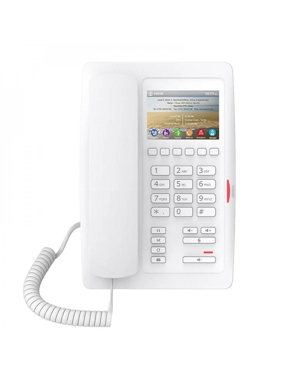 Fanvil h5 hotel tel馭ono ip, pantalla a color, poe