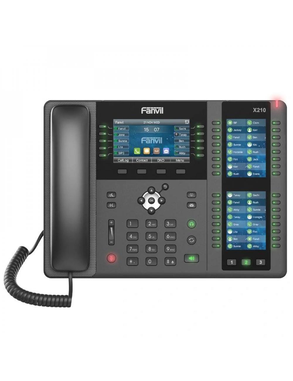 Fanvil x210, 20 l匤eas sip, 106 teclas dss