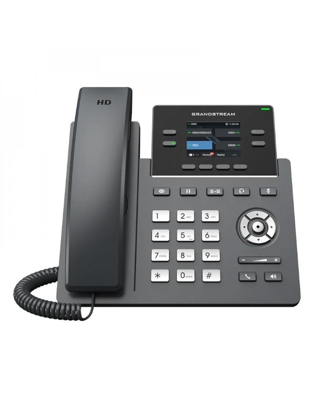 Grandstream ip phone grp2612 4 lineas 2x10/100