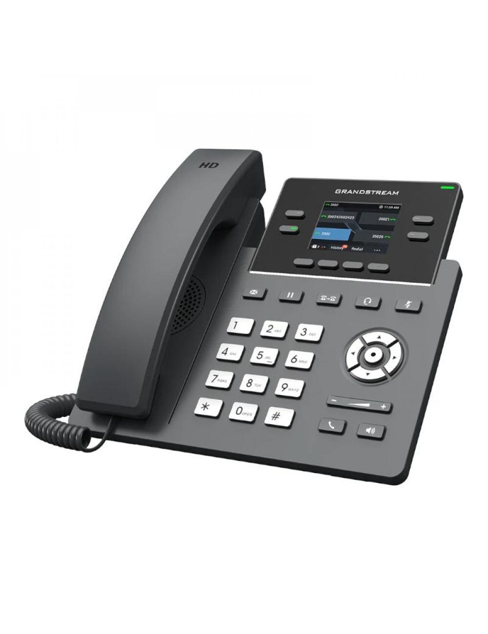 Grandstream ip phone grp2612 4 lineas 2x10/100