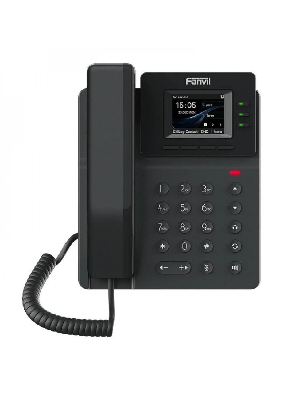 Fanvil v60p telefono ip 2.4" color poe 4 l匤eas
