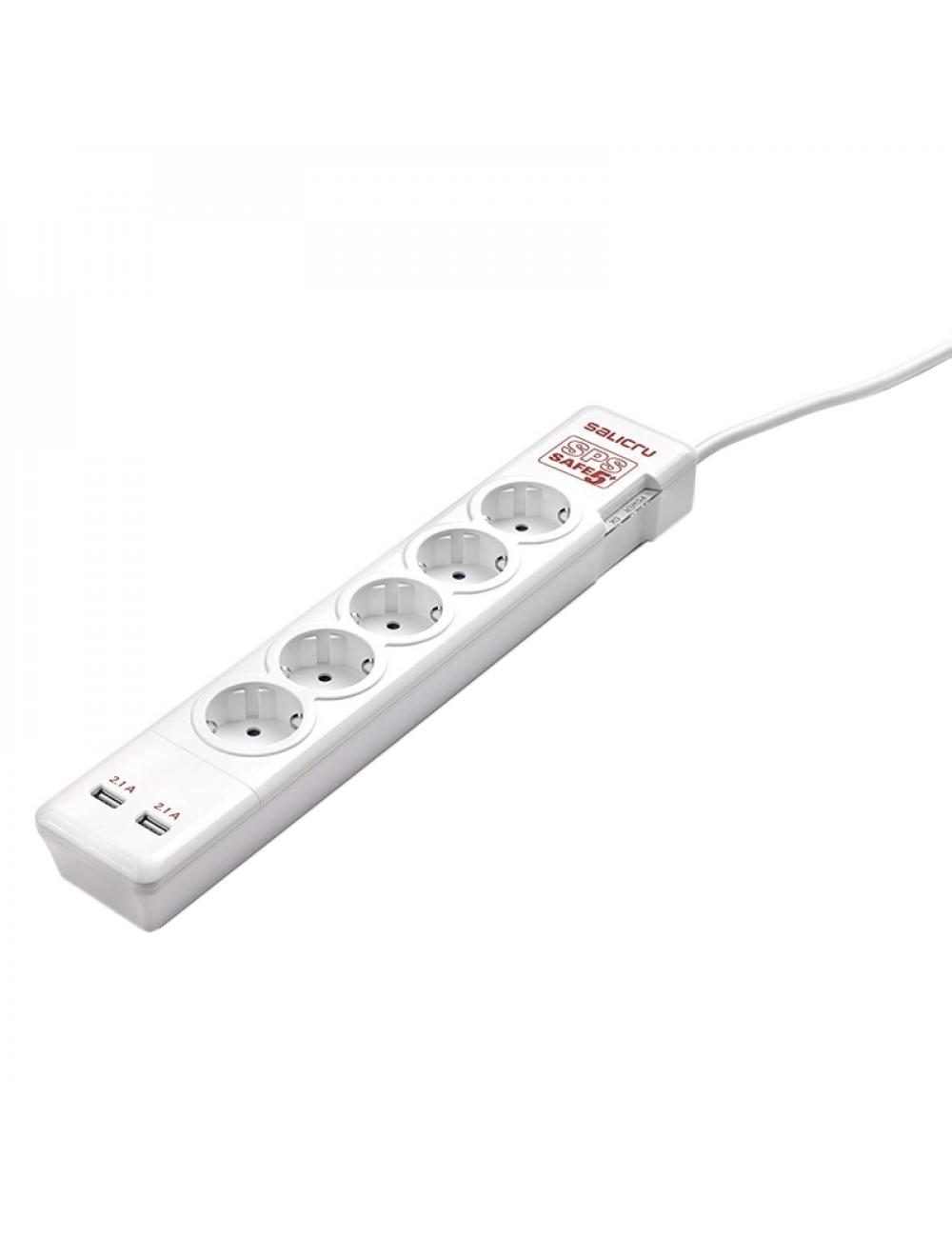 Salicru sps safe 5+ regleta con protecci 5 tomas