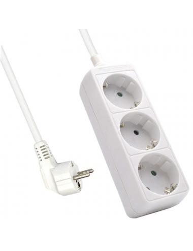 Ewent ew3958 regleta 3 tomas blanco