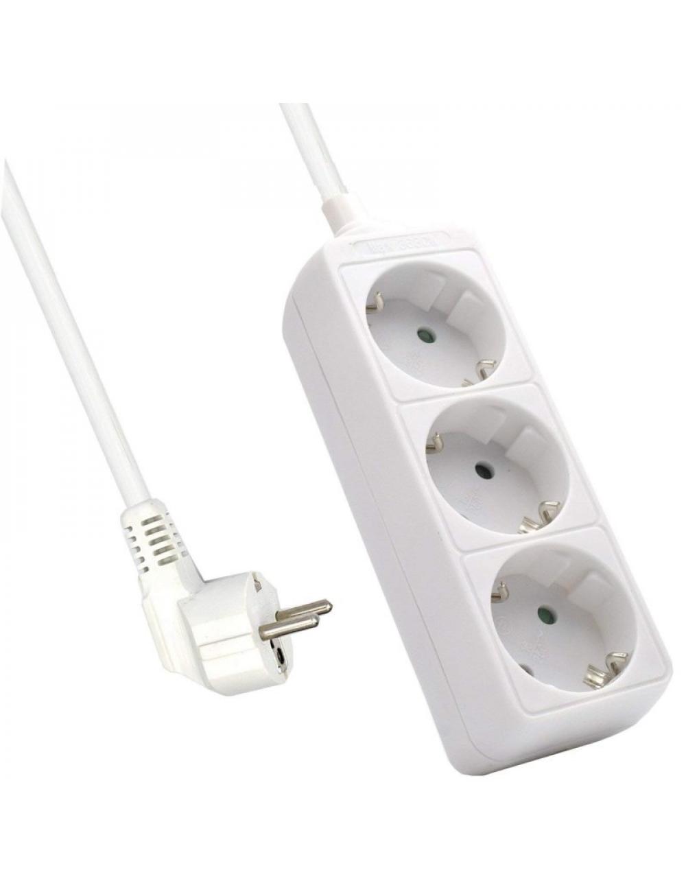 Ewent ew3958 regleta 3 tomas blanco