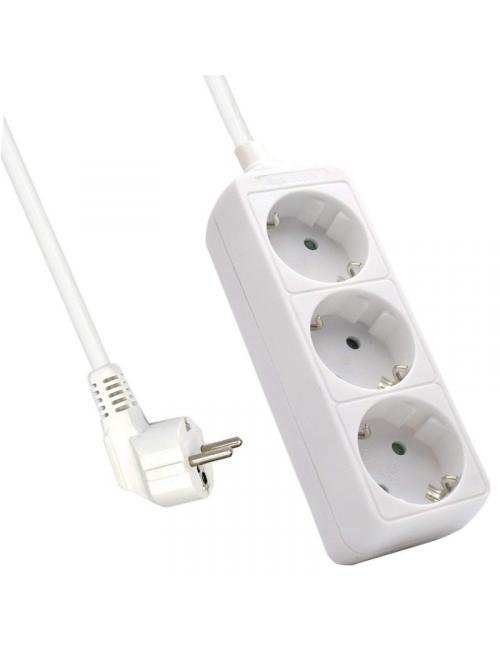 Ewent ew3958 regleta 3 tomas blanco