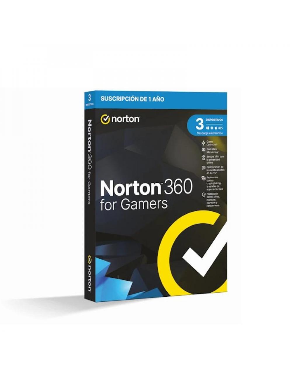 Norton 360 gamers 50gb es 1 us 3 dispositivo 1a