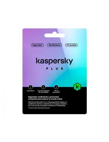 Kaspersky plus 1l/1a+ regalo tarj.monedero