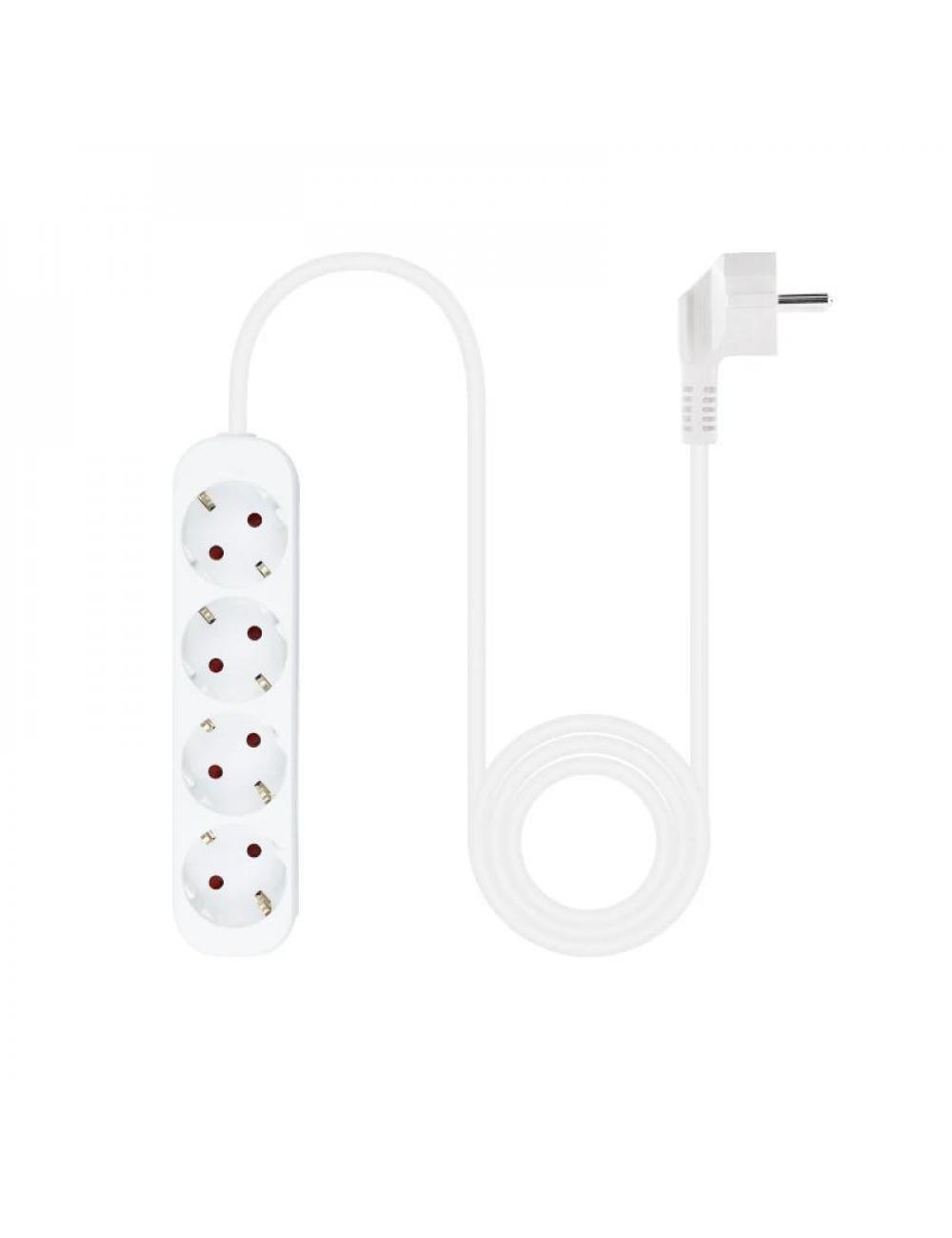 Nanocable regleta de enchufes 4 tomas 1.4 m blanco