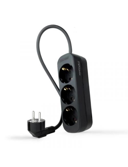 Nanocable regleta de enchufes 4 tomas 1.4 m negro