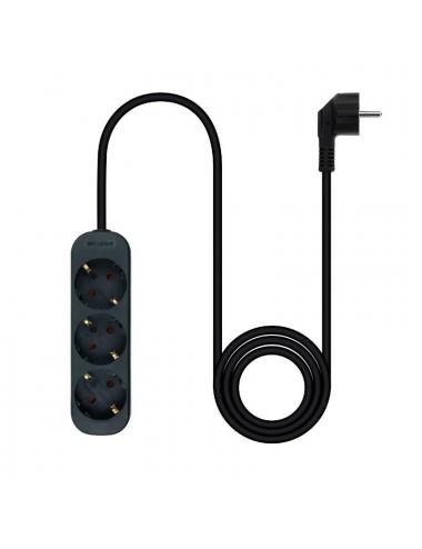 Nanocable regleta de enchufes 4 tomas 1.4 m negro
