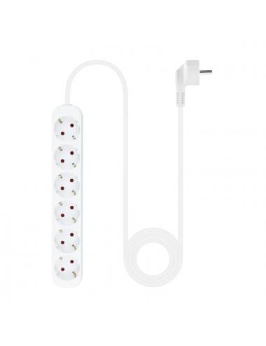 Nanocable regleta de enchufes 6 tomas 1.4 m blanco