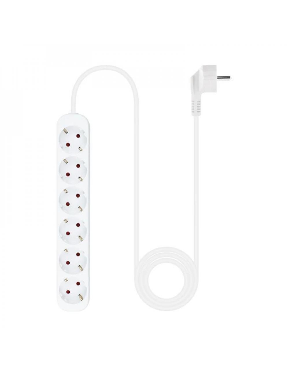 Nanocable regleta de enchufes 6 tomas 1.4 m blanco