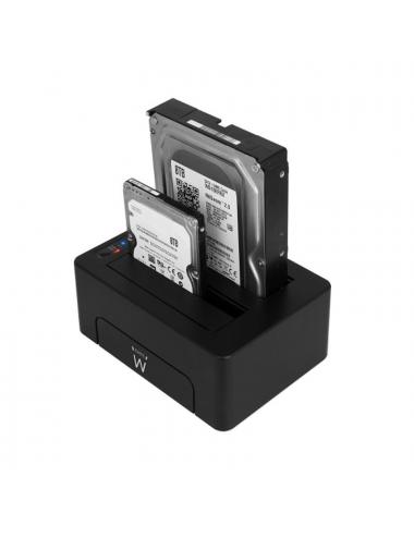 Ewent ew7014 dock station dual 2.5"-3.5" usb 3.1
