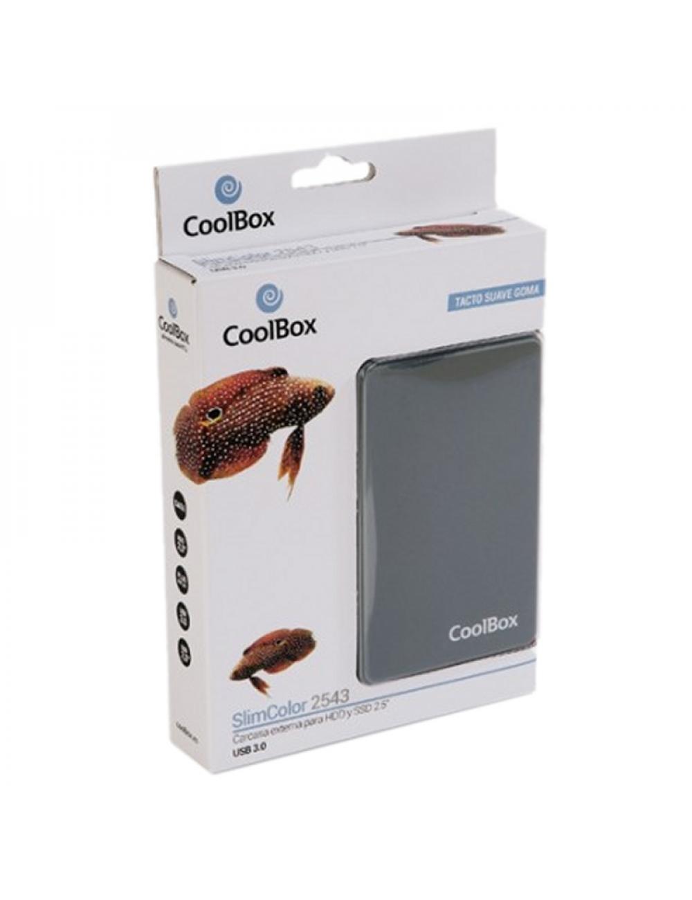 Coolbox caja hdd 2.5" scg2543 gris usb3.0 gris