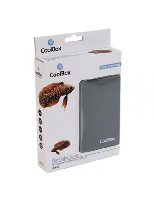 Coolbox caja hdd 2.5" scg2543 gris usb3.0 gris