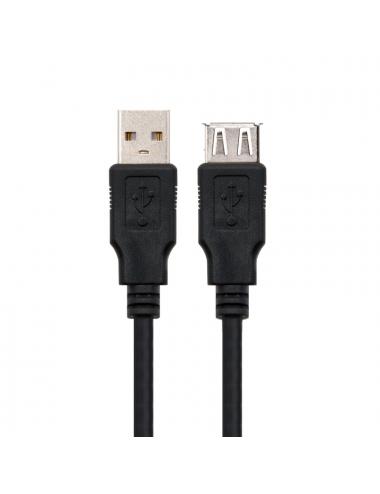 Nanocable cable usb 2.0, tipo a/m-a/h, negro, 3m