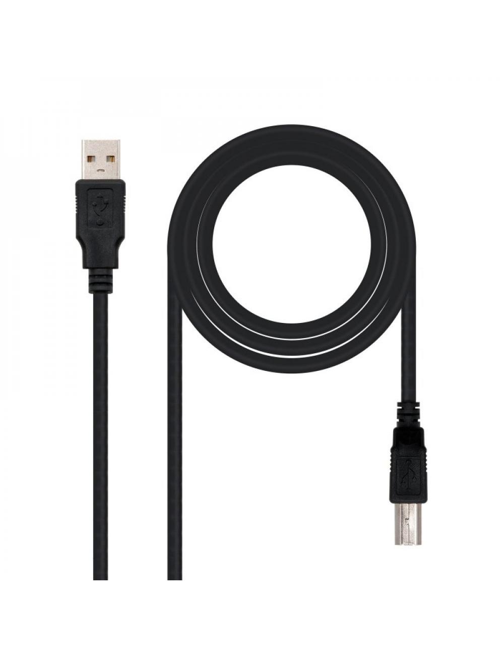 Nanocable cable usb 2.0 impresora tipo a/m-b/m 1 m