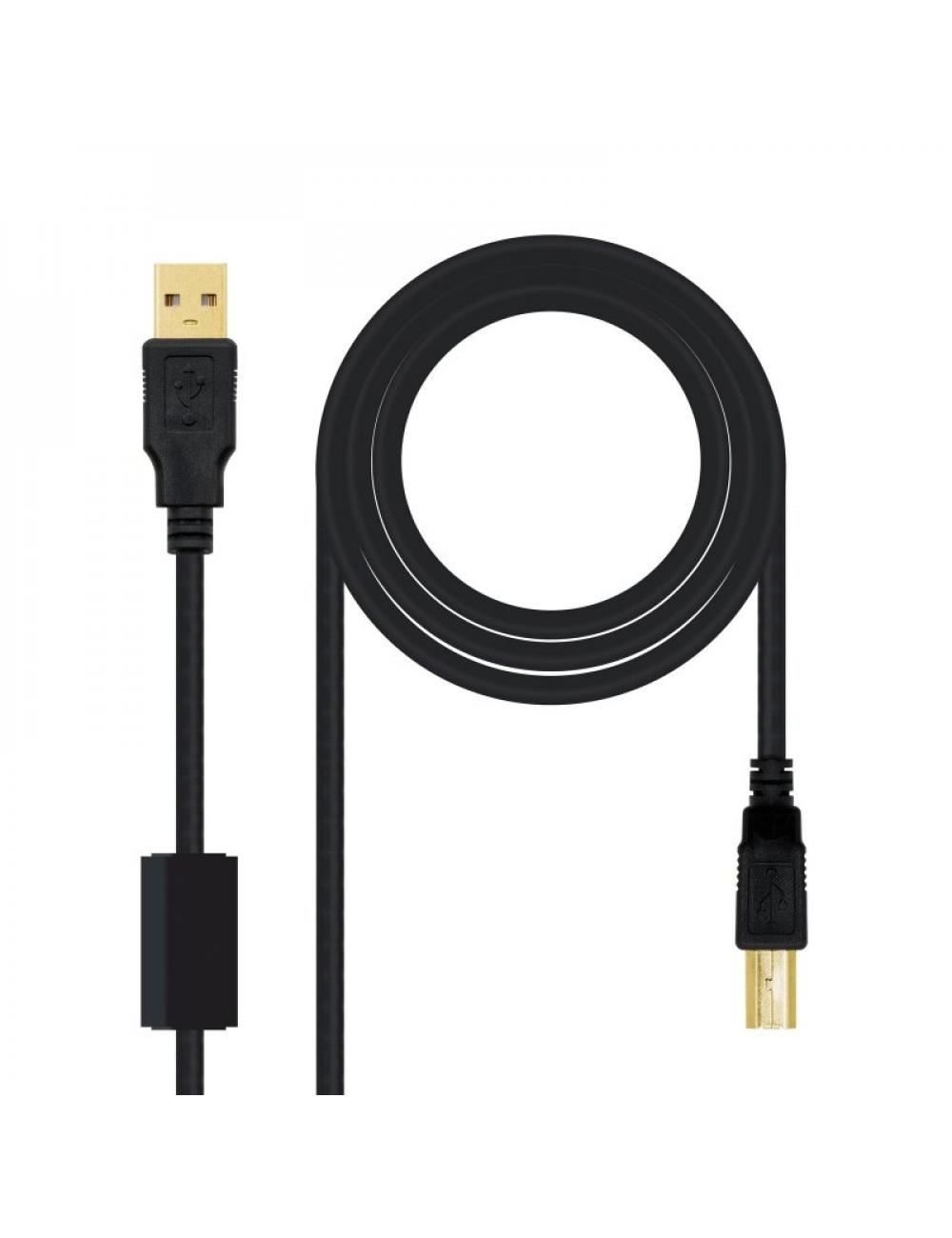 Nanocable cable usb 2.0 impresora ferrita 2.0 m