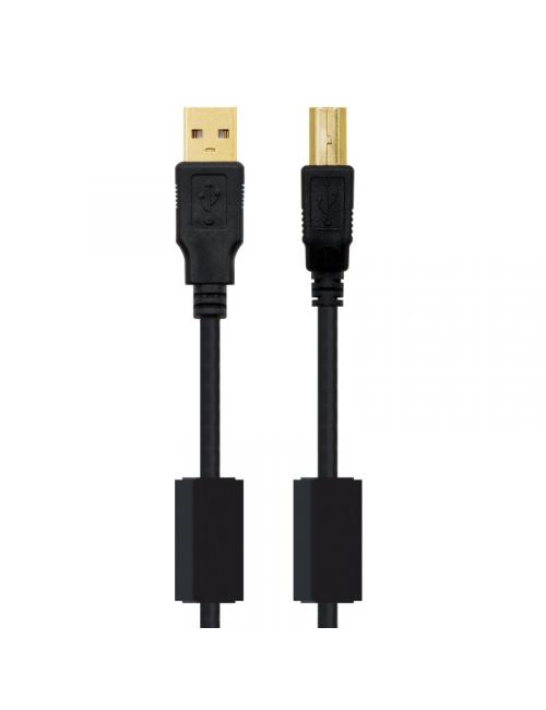 Nanocable cable usb 2.0 impresora ferrita 2.0 m