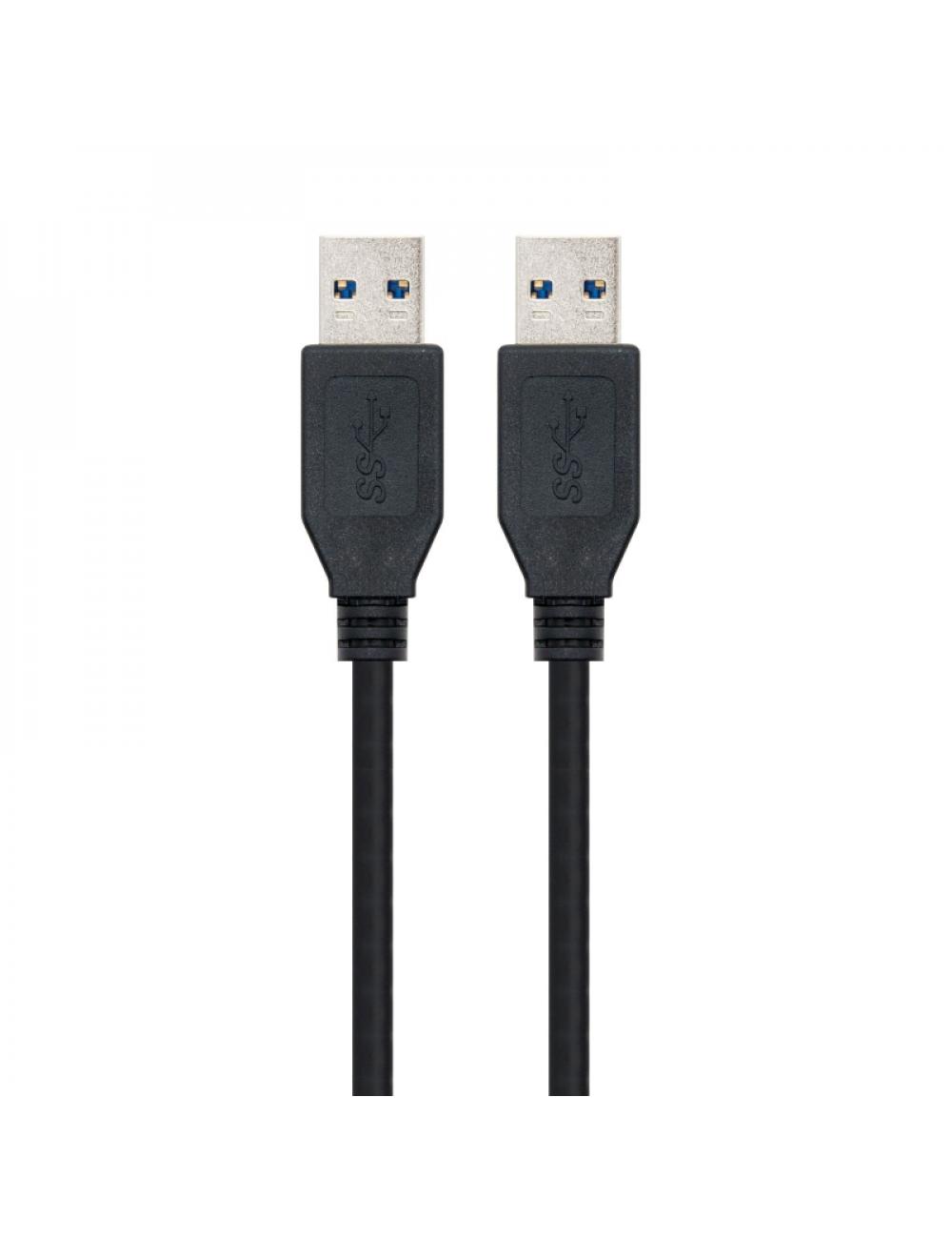 Nanocable cable usb 3.0, tipo a/m-a/m, negro, 1m