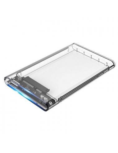 Coolbox caja hdd 2.5" sct-2533 usb3.0 transparente