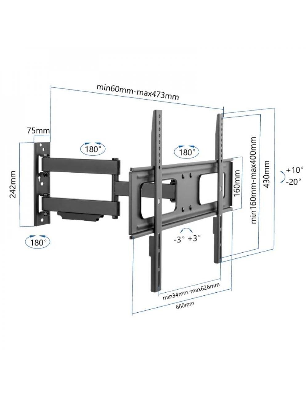 Iggual sptv13 soporte tv pared full 37-75" 50 kg