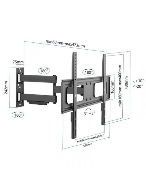 Iggual sptv13 soporte tv pared full 37-75" 50 kg