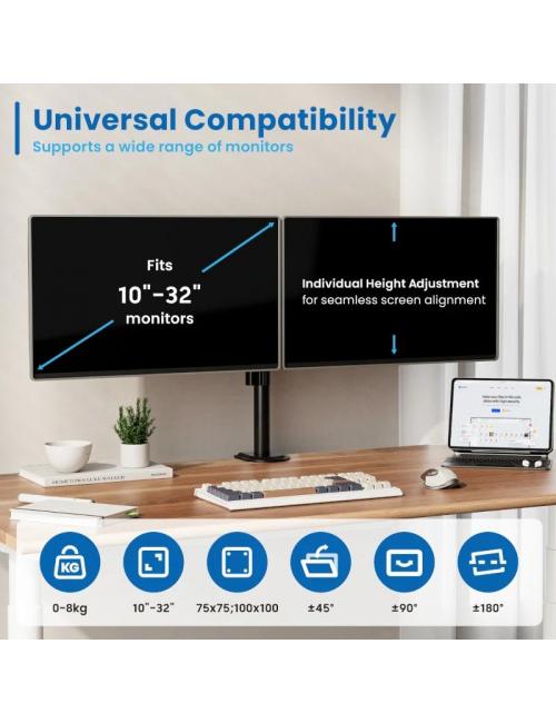 Ewent ew1512 soporte mesa 2 monitor 13-32"