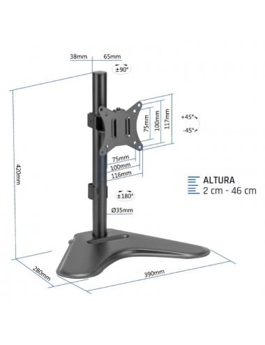 Iggual ssm01 soporte sobremesa 1 monitor 13"-32"