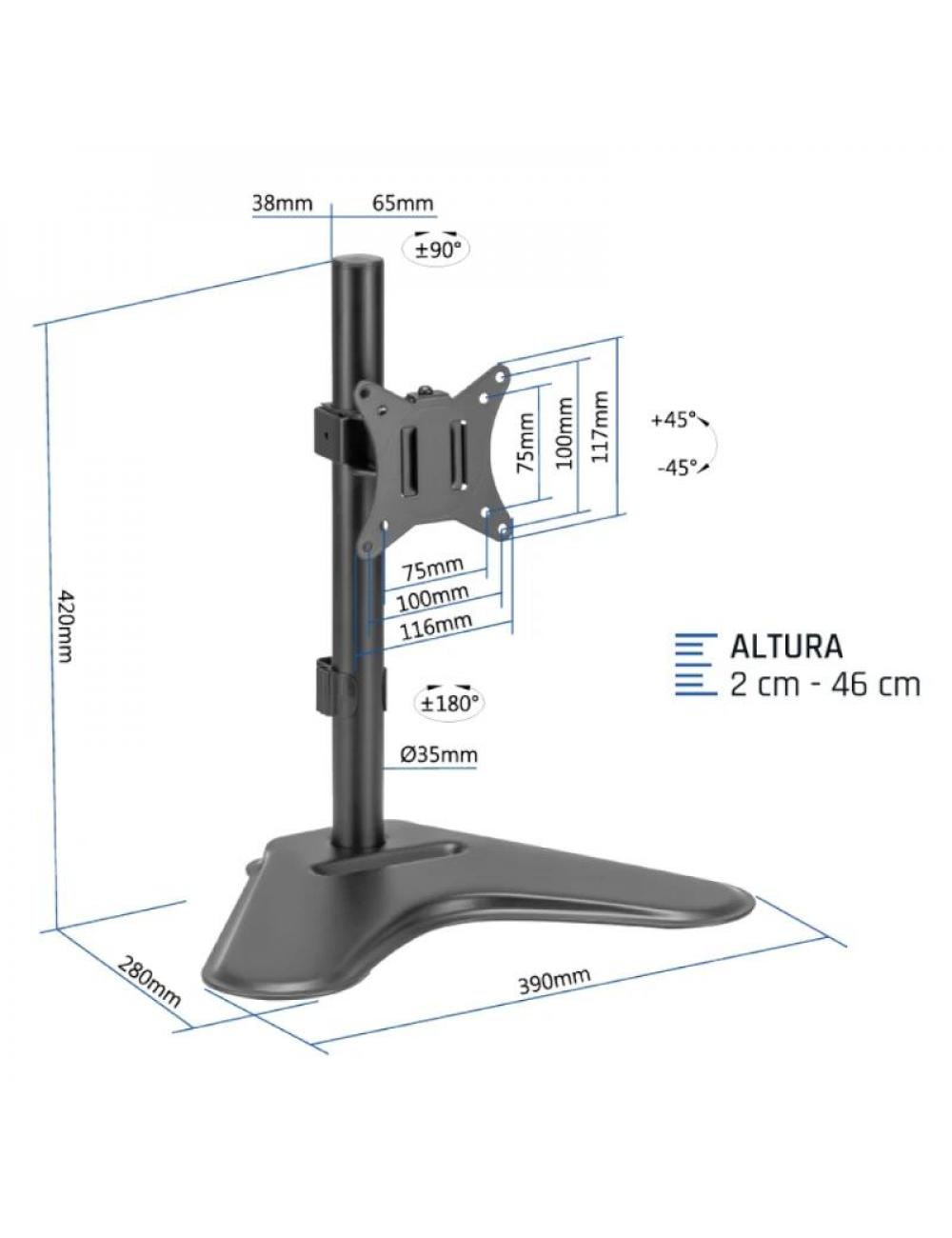 Iggual ssm01 soporte sobremesa 1 monitor 13"-32"