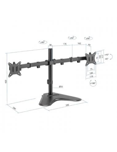 Iggual ssm02 soporte sobremesa 2 monitores 13"-32"