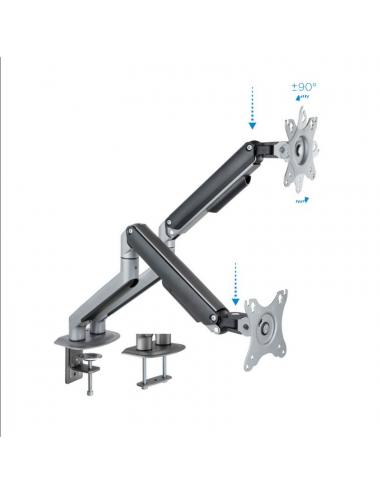 Tooq db4132tnr-g soporte mesa 2 monitor/tv 17-32"