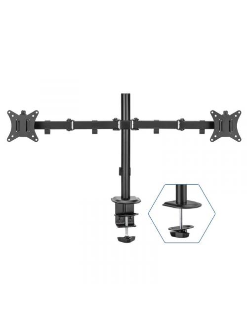Iggual spm02 soporte pinza 2 monitores 17"-32"