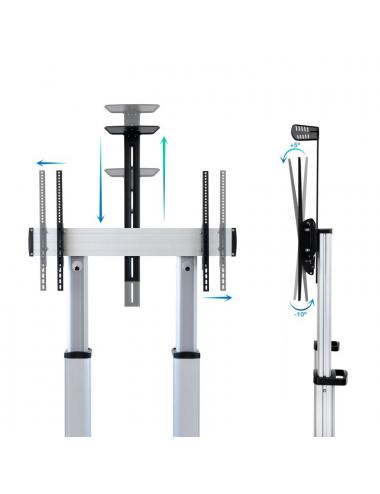 Tooq fs20300m-b soporte suelo 60"-100" aluminio co