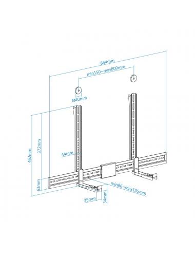 Tooq soporte barra sonido para tv multinstalaci