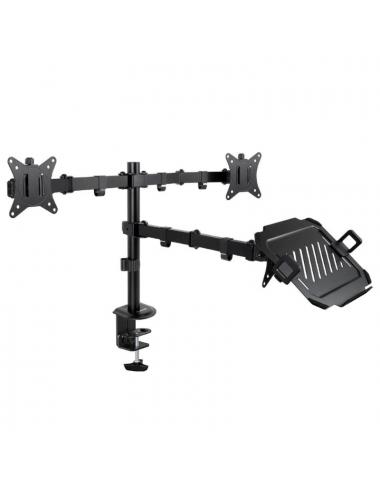 Tooq db1202tn-b soporte mesa 2 pantallas+ portatil
