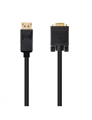 Nanocable cable conversor dp a vga negro, 2 m