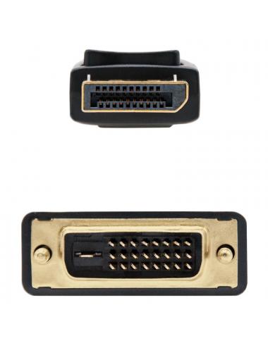 Nanocable cable conversor dp a dvi 2 m negro