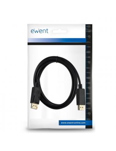 Ewent cable displayport 4k @ 60hz, a/a awg28, 1mt