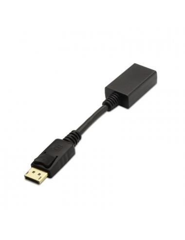 Aisens conversor displayport/m-hdmi a/h negro 15cm