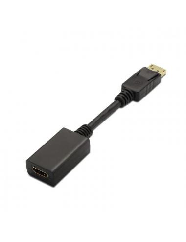 Aisens conversor displayport/m-hdmi a/h negro 15cm