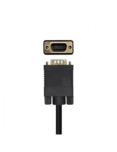 Aisens conversor dp/m-vga/m negro 2.0m