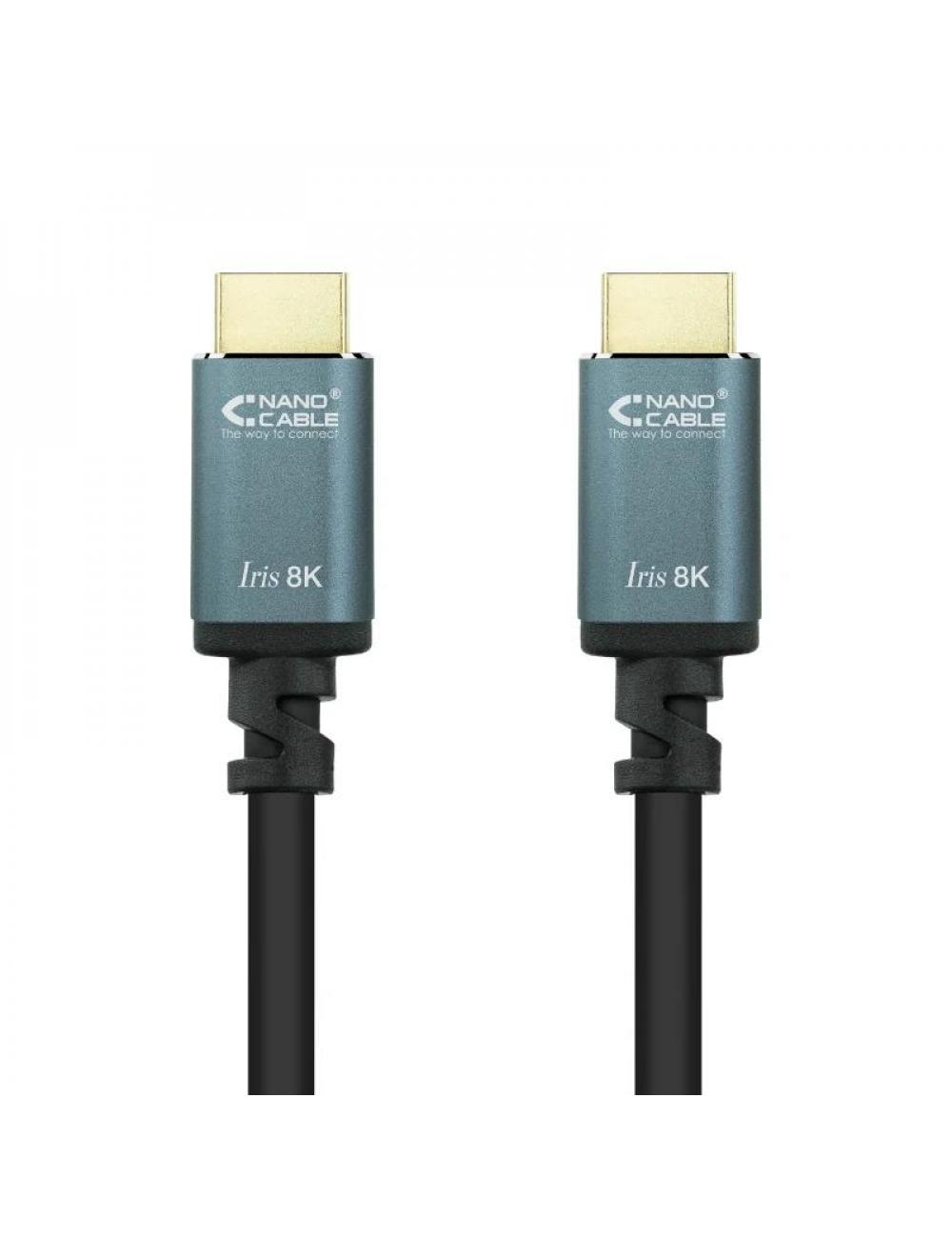 Nanocable cable hdmi 2.1 iris 8k m-m 5 metros