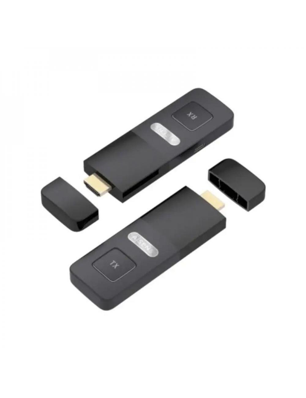 Aisens adaptador hdmi inal疥1080p 30 metros negro