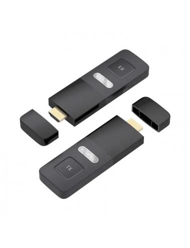 Aisens adaptador hdmi inal疥 1080p 30 metros negro