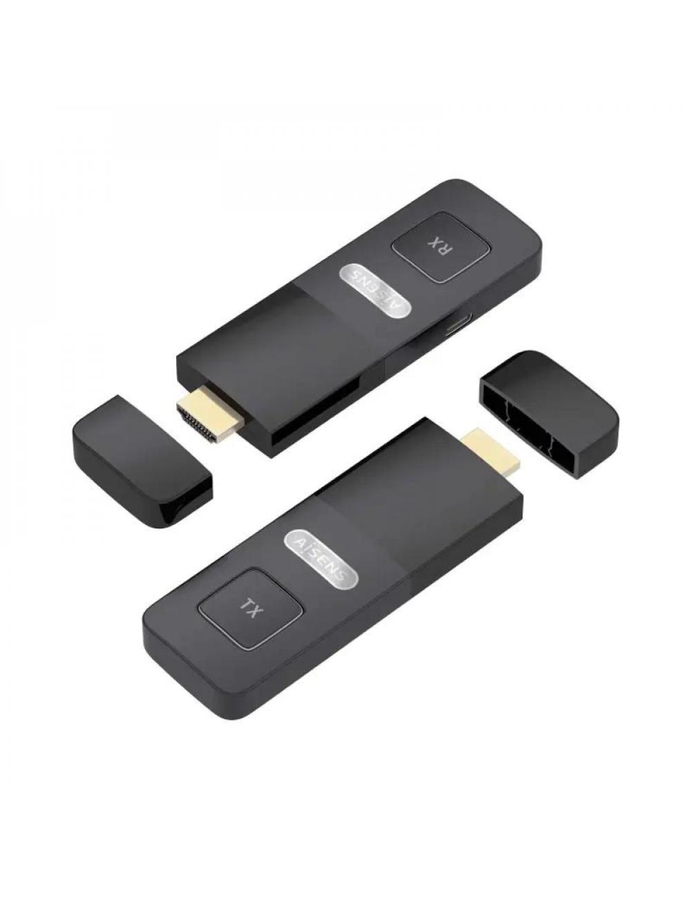 Aisens adaptador hdmi inal疥 1080p 30 metros negro
