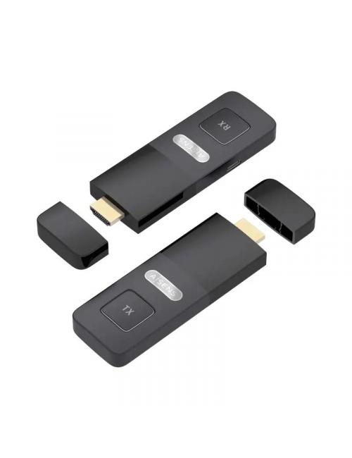 Aisens adaptador hdmi inal疥 1080p 30 metros negro