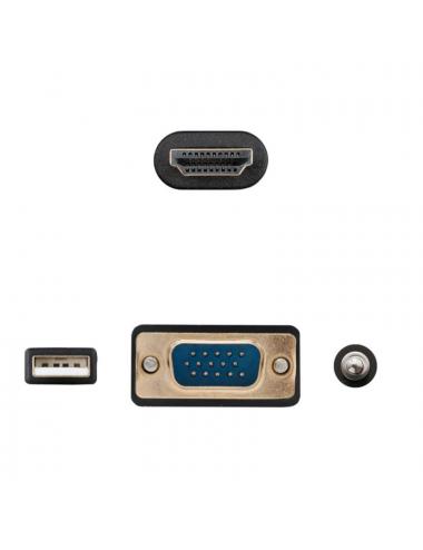 Nanocable conversor vga+audio a hdmi m-m 1,8 m