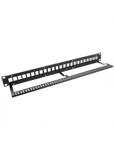 Monolyth patch panel 24 puertos 19" utp keystone